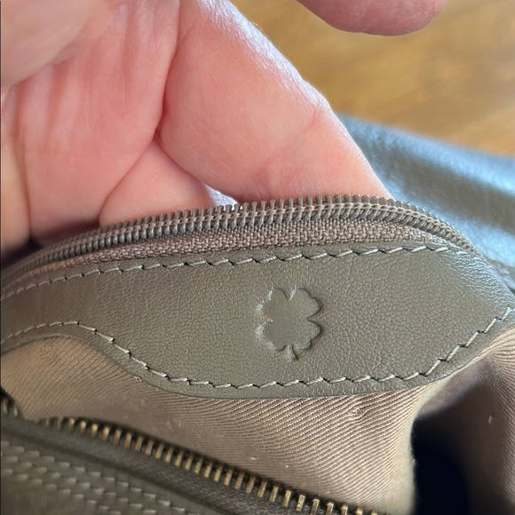 Lucky Brand Gray Crossbody/ Shoulder Bag Soft Slouchy Leather - Picture 10 of 16